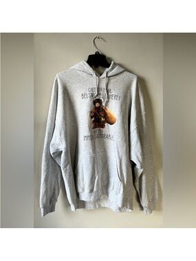 The Office Belsnickel Gildan Light Gray Graphic Pullover Hoodie - Women’s 2X